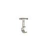 SUPPORT METAL D28 GLAM MUR/PLAFOND 70MM CHROME BROSSE INSPIRE