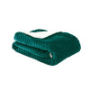 PLAID CHEVRON DOS SHERPA VERT 130X170 CM