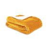 PLAID CHEVRON DOS SHERPA MOUTARDE 130X170 CM