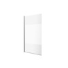 PARE BAIGNOIRE ESSENTIAL 1 VOLET VERRE SERIGRAPHIE/CHROME H140XL80CM