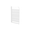PARE BAIGNOIRE NEREA 1 VOLET VERRE SERIGRAPHIE/BLANC H130XL76CM