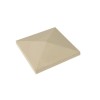 CHAPEAU PILIER POINTU SABLE 36X36