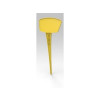 ETIQUETTE A PLANTER JAUNE 15CM LOT DE 5