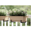 SOUCOUPE BALCONNIERE POLYPROPYLENE TERRE CUITE LONGUEUR 47CM