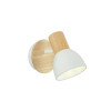 SPOT PATERE VENOSA E14 BLANC/BOIS INSPIRE
