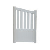 PORTILLON ALU BLANC AJOURE-PLEIN MOELLAN 1X1,25M