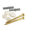 FIXATION WC BIDET LAITON NICKELE + 2CABOCHONS X2