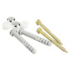 FIXATION WC CHEVILLE LG+CABO CLIPSES 6X80 X2
