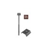 KIT 25 FIXATIONS METAL PLAQUE ACIER ROUGE