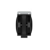 ROULETTE FIXE PLATINE FREIN NOIR DIAMETRE 50MM