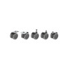 ROULETTE FIXE TIGE NOIR/GRIS DIAMETRE 50MM