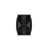 ROULETTE  FIXE TIGE NOIR DIAMETRE 40MM