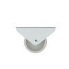 ROULETTE FIXE PLATINE BLANC DIAMETRE 13MM