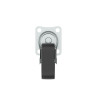 ROULETTE PIVO PLATINE NOIR DIAMETRE 30MM