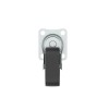 ROULETTE FIXE PLATINE NOIR DIAMETRE 50MM