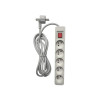 BLOC 5PRISES INTERRUPTEUR 1.5M BLANC