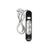 BLOC 3PRISES INTERRUPTEUR USB 1.5M, BLANC/NOIR