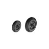 ROUE FIXE TROU DEGAGEMENT NOIR D160MM