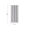 RIDEAU PHARELL 140X280CM POLYCOTON GRANIT5