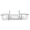 SUPPORT BALCONNIERE RECTANGULAIRE GRIS 55X22