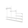 CREMAILLERE DOUBLE E50 100CM BLANC