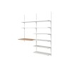 CREMAILLERE DOUBLE E50 150CM BLANC