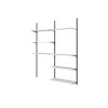 TABLETTE ACIER 80X30CM BLANC X2