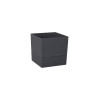 POT CARRE POLYPROPYLENE DIAMETRE 14,3CM GRIS