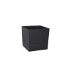 POT CARRE POLYPROPYLENE DIAMETRE 19,3CM GRIS