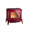 POELE BOIS BRADFORD ROUGE 9KW