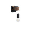 APPLIQUE MEDBOURNE E27 NOIR/BOIS
