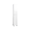 COLONNE ESSENTIAL BLANC BRILLANT l.30XP.32XH180 CM 2 PORTES 4 PIEDS