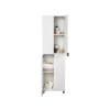 COLONNE ESSENTIAL BLANC BRILLANT l.50XP.32XH180 CM 2 PORTES 4 PIEDS