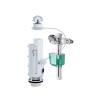 MECANISME CPLT 3/6L A CABLE+ROBINET FLOTTEUR COMPACT ULTRA SILENCIEUX