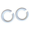 BAGUE ABAT-JOUR E27/B22 E14 BLANC X2
