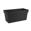 JARDINIERE TOSCANE 79X36X38.8 74L GRIS ANTHRACITE RESERVE EAU