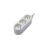 BLOC 3 PRISES 16A 0,5M BLANC