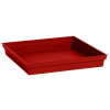 SOUCOUPE CARRE TOSCANE 26,7X26,7X3,8 ROUGE