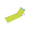 CALE DOS DE PLAGE GRIS 5 POSITIONS POCHE ARRIERE COUSSIN APPUI TETE