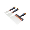 COUTEAU DEXTER LAME INOX MANCHE BI-MATIERE 4/8/20CM LOT DE 3