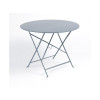 TABLE DE JARDIN BISTRO GRIS DIAMETRE 96 CM