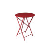 TABLE DE JARDIN BISTRO PIMENT DIAMETRE 60 CM
