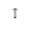 PIED MEUBLE CYLINDRIQUE REGLABLE ACIER BROSSE GRIS