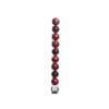 BOULE NOEL POLYSTYRENE D6CM BORDEAUX BRILLANT/MAT/PAILLETTE LOT DE 10