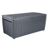 COFFRE DE JARDIN RESINE TRESSE SUMATRA GRIS 511 LITRES