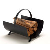 PORTE BUCHES FIRE ARCADE 40X35CM NOIR