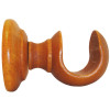 SUPPORT BOIS DIAMETRE 35 TRADI OUVERT MERISIER 65MM
