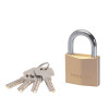 CADENAS A CLE LAITON LONGUEUR 40 MM DIAMETRE 6MM AVEC 4 CLES