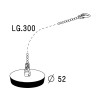 BOUCHON EVIER + ANNEAU + CHAINE 30 CM DIA 52 MM