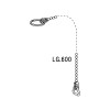CHAINETTE +ANNEAU LAVABO 60 CM